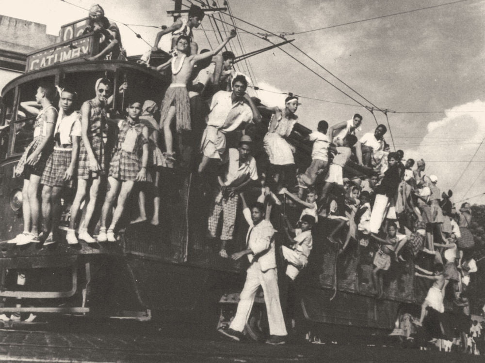 BRAZIL. Rio de Janeiro. Carnaval Carnival (2)  1951 old vintage print picture